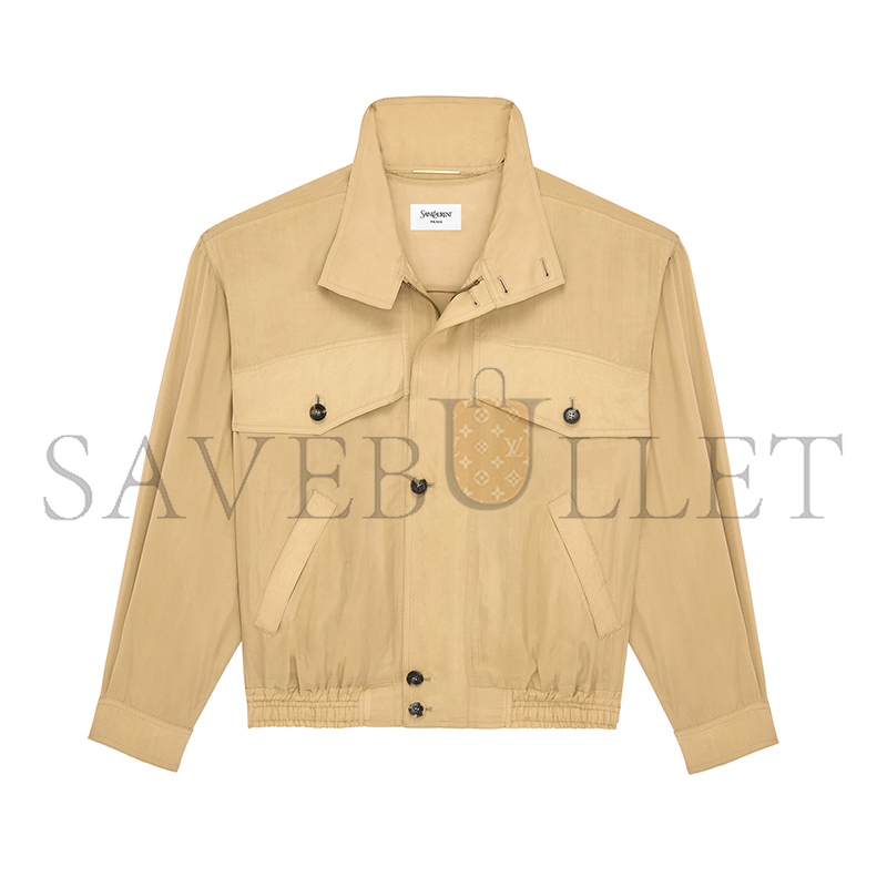 YSL JACKET IN CUPRO 853360Y6J712160 YSL JACKET IN CUPRO 853360Y6J712160
